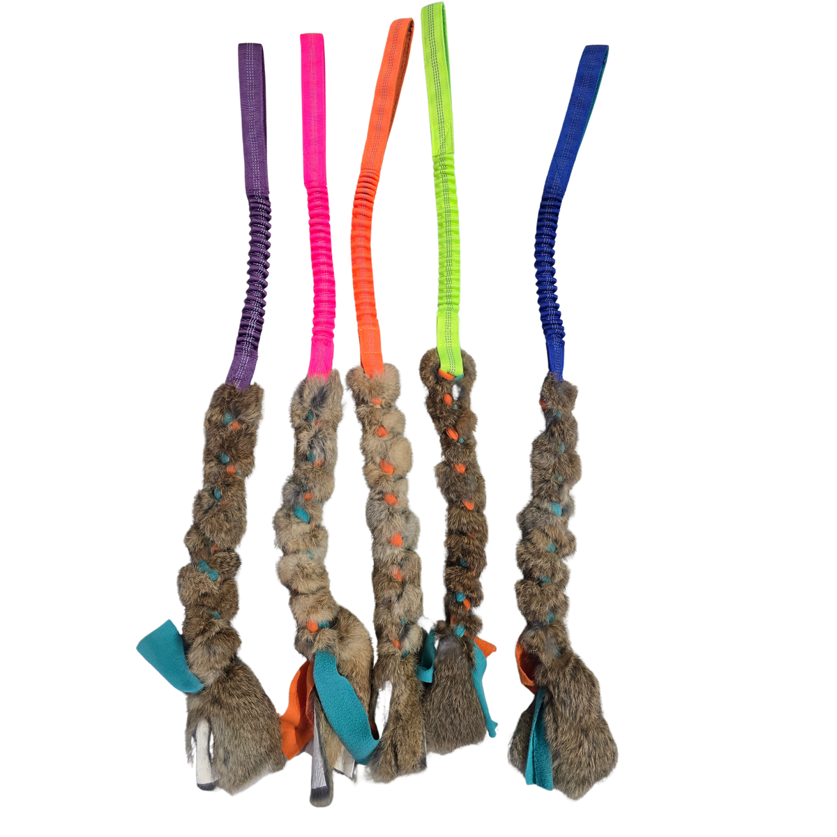 Rabbit Fur Plaited Tug
