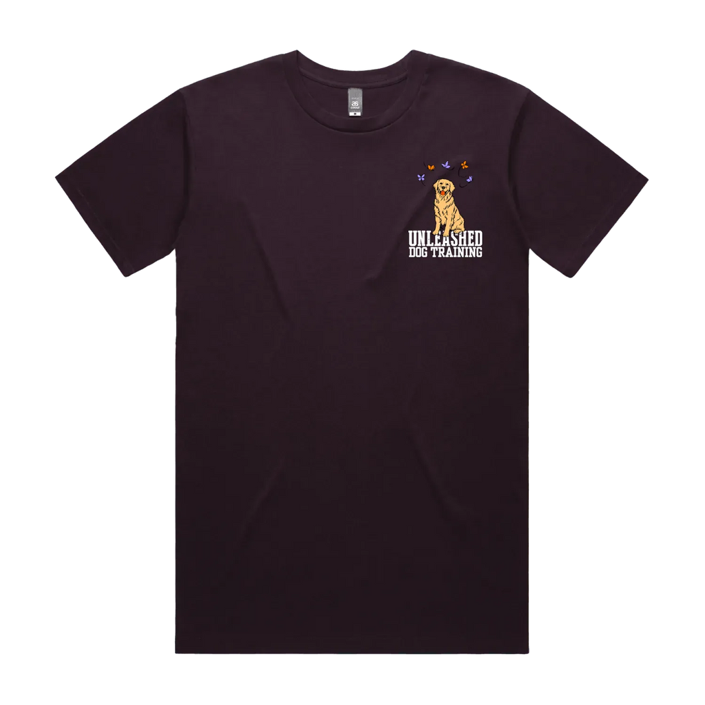 Plum front flat lay