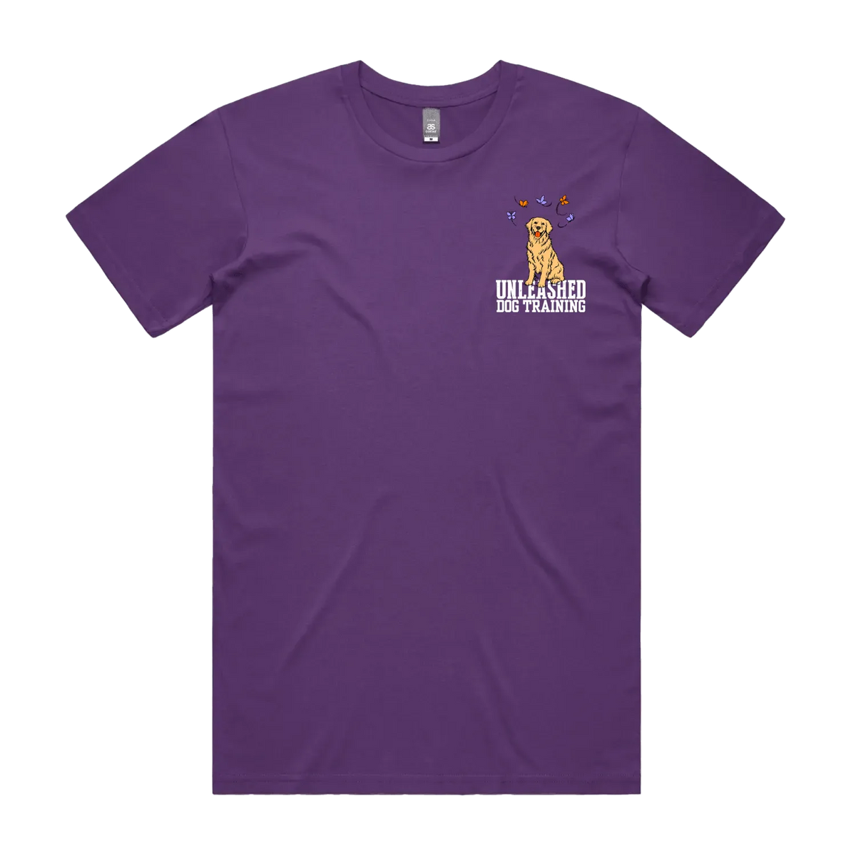 Purple front flat lay